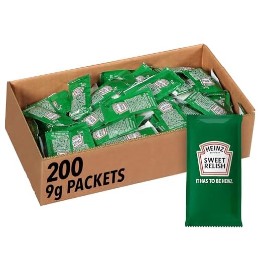 Heinz Relish Single Serve Packet (0.3 oz Packets, Pack of 200)
