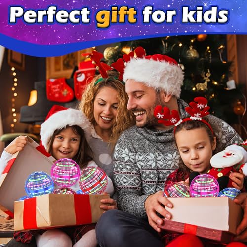 Tikduck TD-FBT-UPGRADED-21-BLUE Flying Orb Ball 2024 Toys Soaring Hover Boomerang Spinner Hand Controlled Mini Drone Cosmic Globe Spinning Kids Adults Outdoor Birthday Gift Cool Stuff thumb #2