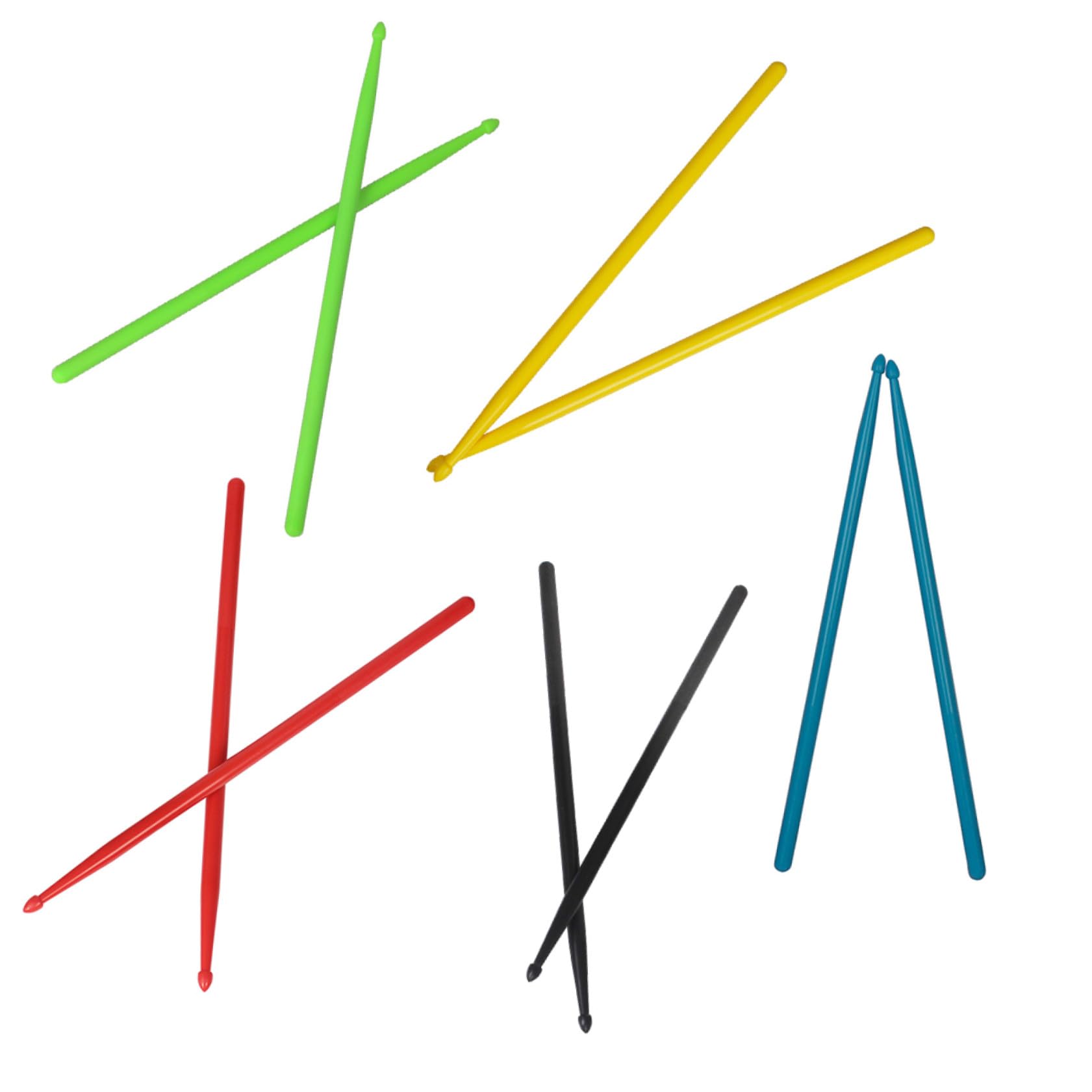 BESTonZON 5 Paar Professionelle 5a Nylon Drumsticks für Anfänger und Kinder Komfortabel mit Gutem Gravitationsgefühl für Bandauftritte und Konzerte Zufällige Farbe