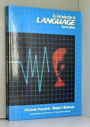 An introduction to language /