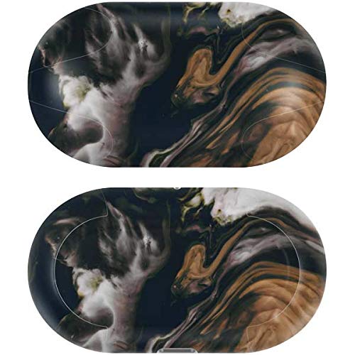 Skinit Decal Audio Skin Compatible with Samsung Galaxy Buds+ - Officially Licensed Originally Designed Copper and Black Marble Ink Design