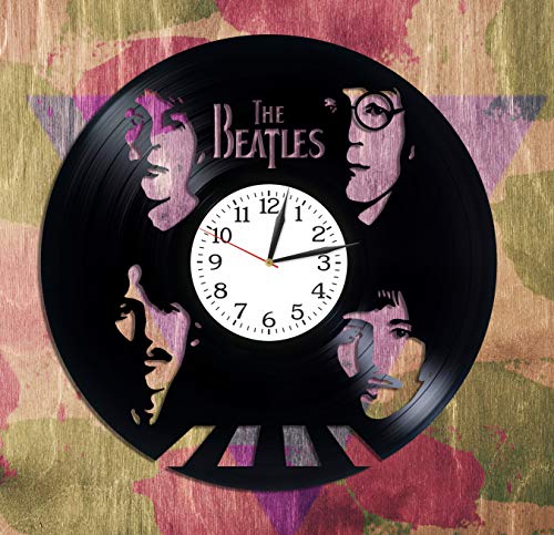 Kovides Horloge Murale rétro en Vinyle The Beatles Cadeau d’anniversaire pour Femme John Lennon Room Art The Beatles… - Les Beatles, Paul McCartney, John Lennon, RIngo Starr, George Harrison Kovides Horloge Murale rétro en Vinyle The Beatles Cadeau d'anniversaire pour Femme John Lennon Room Art The Beatles… – Image 3