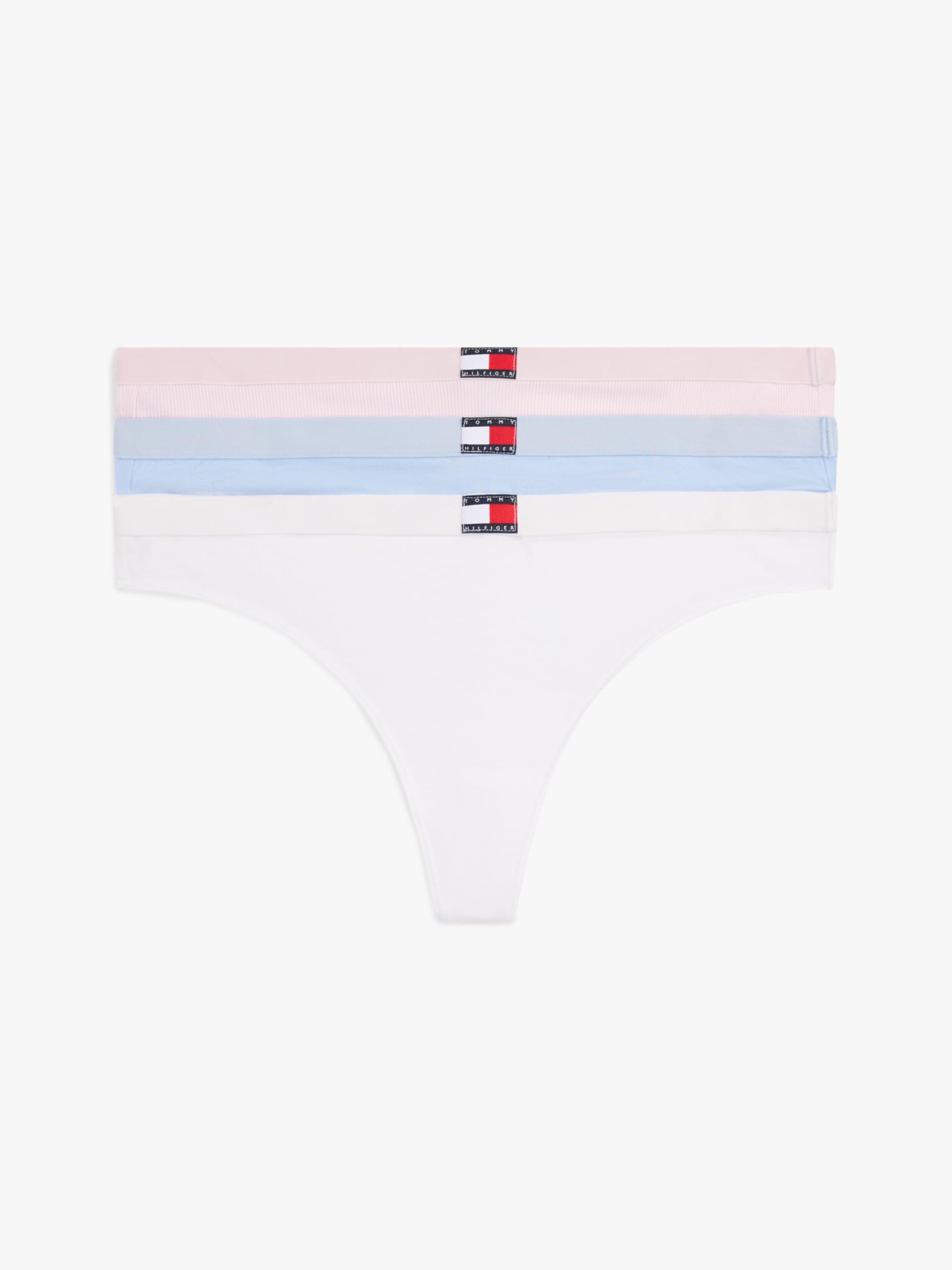 Tommy Hilfiger 3 PACK FLAG THONG (EXT. SIZE) Kadın İç Çamaşırı Kadın