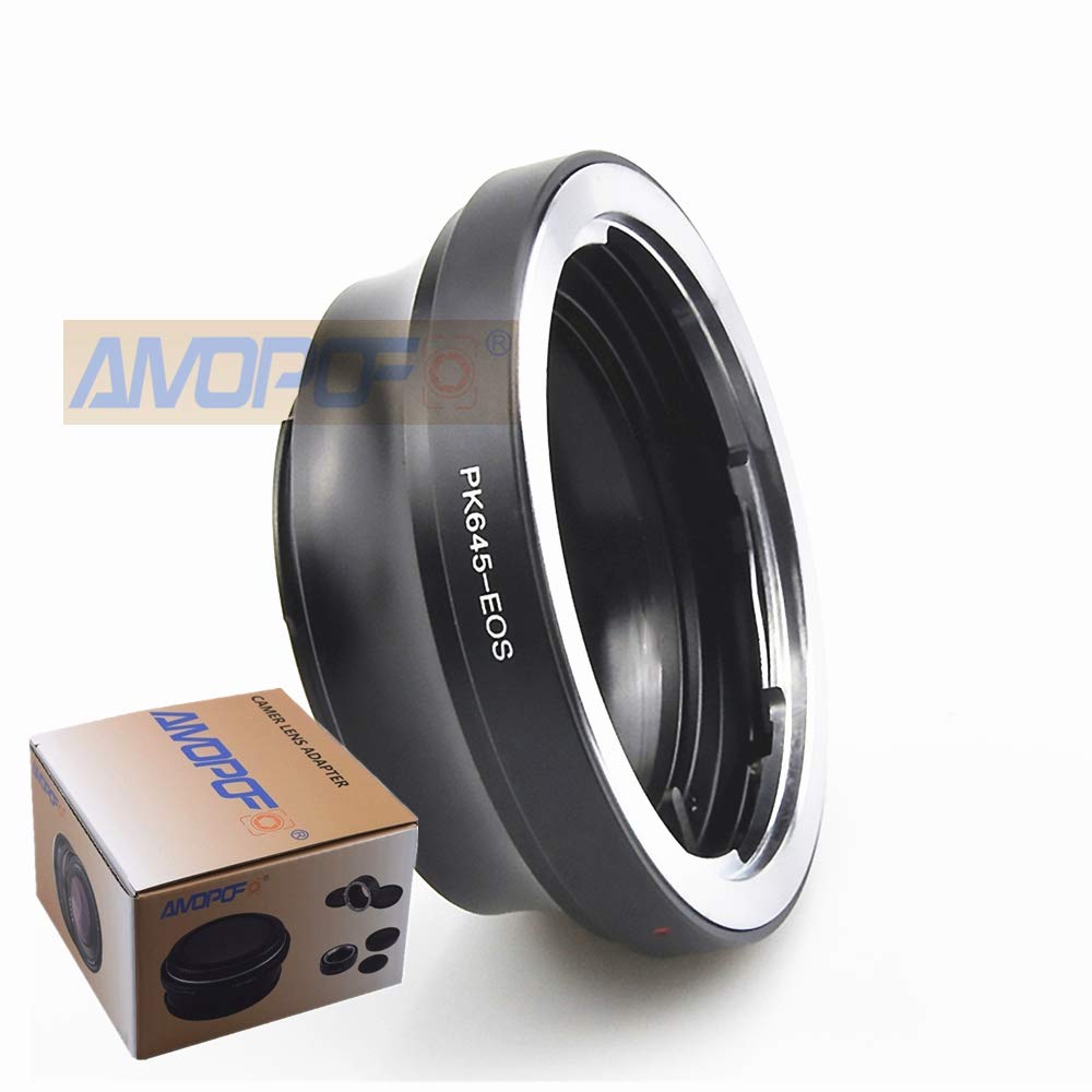 PK645-EOS Bague d'adaptation pour Objectif Pentax 645 (P645) SLR Compatible avec Les appareils Photo Canon EOS EF-S 1D, 1ds,5D,10D,20D,30D,40D,50D,60D,Rebel XT,XS,T2i, T3,400D,P645 to EOS