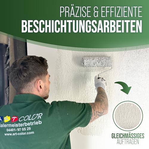 Art-Color Spachtelwalze - Premium Nylon-Rolle für Spachtelmasse mit 2k-Griff und Stielaufnahme - Breite: 230mm (Spachtelrolle 230mm)