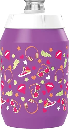 Polisport 8649300001 - Bouteille modèle Move Kids au design ergonomique pour les enfants d'une capacité de 450 ml. Bouteille d'eau de vélo sans BPA en couleur lila Cover