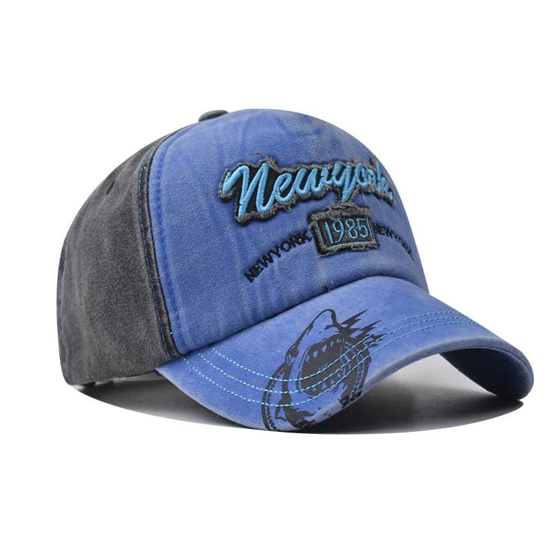 GenericYork Washed Cotton Cap For Men Women Gorras Snapback Caps Baseball Caps Casquette Dad Hat Outdoors Cap (Sky Blue, Adjustable)