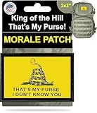 RedheadedTshirts - That's My Purse King of The Hill Morale Patch Morale Patch Tactical Military. 2x3 Hook and Loop Made in The USA Perfect for Your Rucksack, Pack Bag, Molle Gear, Bobby Hill