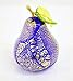 Murano Glass Blown Pear Cobalt