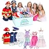 Born Toys 6-in-1 Toddler Costumes for Girls & Boys Ages 3-7, Washable Toddler Dress Up Clothes for Kids Including Police, Firefighter, Doctor, Mermaid, Princess & Unicorn, Pretend Play Gift Ready Set