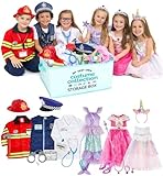 Born Toys 6-in-1 Toddler Costumes for Girls & Boys Ages 3-7, Washable Toddler...