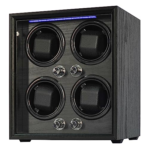 ✅ 10 Best Budget Automatic Watches 6 Oryx Watch Winder 4 for Automatic Watches Box, Watch Rotator for Large Watches with LED Light, Rotating Watch Case, Watch Shaker, USB Powered Super Quiet Mabuchi Motor(B)
