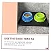 Mikikit 2pcs Pp Material Dog Food Tray Multi-Functional Shoe Boots Storage Tray for Home Decor