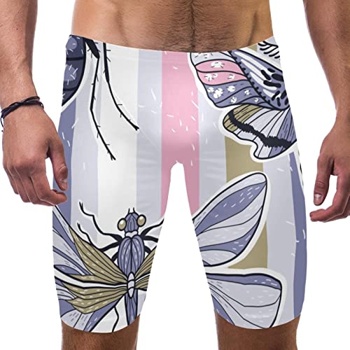 Jammer de natación multicolor con estampado de rayas para entrenamiento