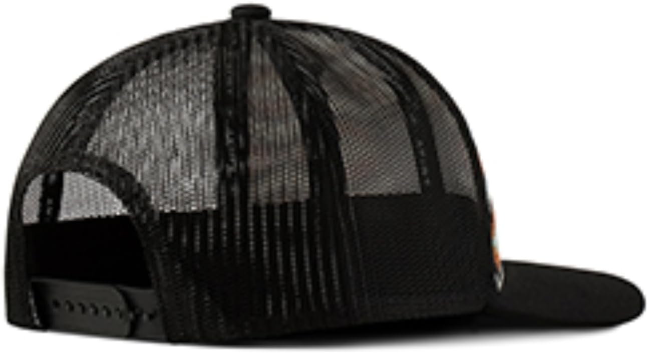 Ariat Ladies Orange Trucker Cap with Southwest Print and Shield Patch - Image 2