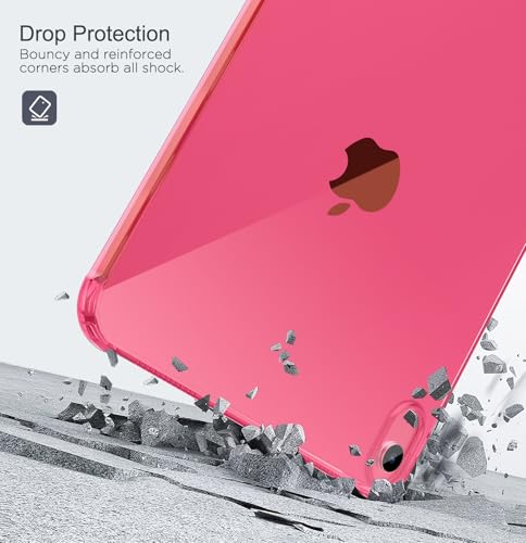 Image of MoKo Clear Case for iPad (A16) 11th Generation 2025, Flowers Pink
