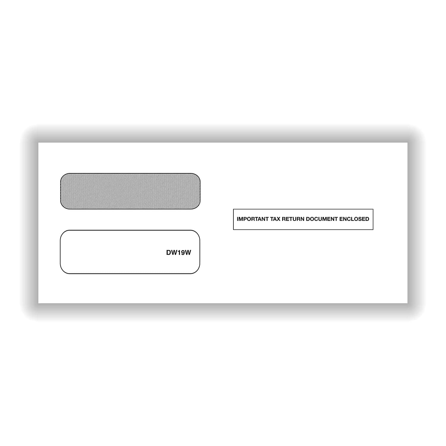 ComplyRight Moistenable Glue Security Tinted Double-Window Tax Envelopes, 3 7/8" x 8 3/8", 50/Pack (DW19W)