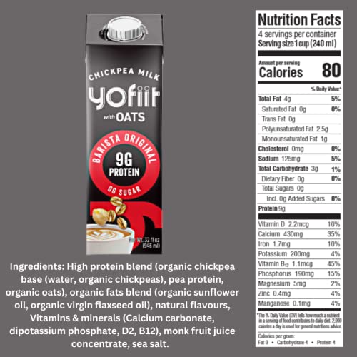 YoFiit Barista Blend Oat Creamer
