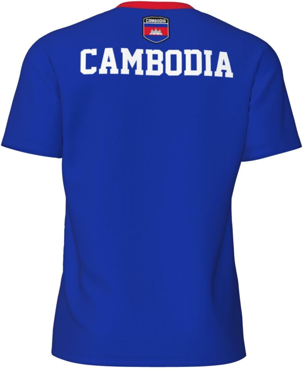 Cambodia Flag Sports Jersey Mesh T-Shirt 3D Print for Running Cycling Soccer Fans Fitness Shirts