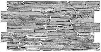 3D Wall Panels Stone Brick Slate Effect Decorative PVC Plastic Cladding (Slate Classic)