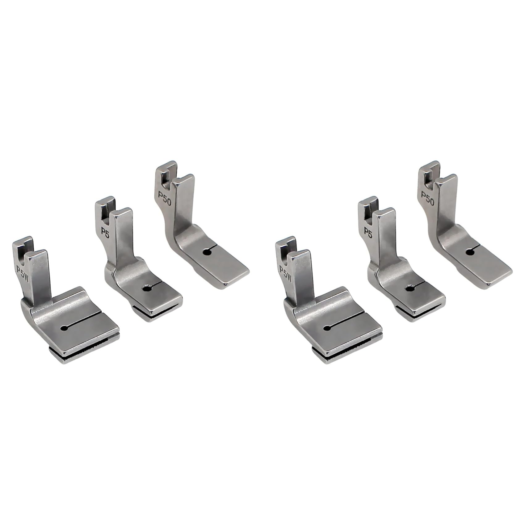 Hndhbfgrt 6PCS Gathering Pleated/Shirring Presser Foot P5 P50 P5W for Industrial Sewing Machine