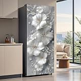 AOHMPT Self-Adhesive Refrigerator Wrap Set - Removable Vinyl Fridge Stickers...