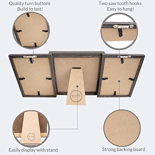 Oak Letters Fathers Day Picture Frame With Custom Felt Letter Board: Personalized Two Picture Frame For Dad, Grandpa, Pop | Great Gift From Kids | Enjoyed By Daddy, Poppy, Or Stepdad #TOP3