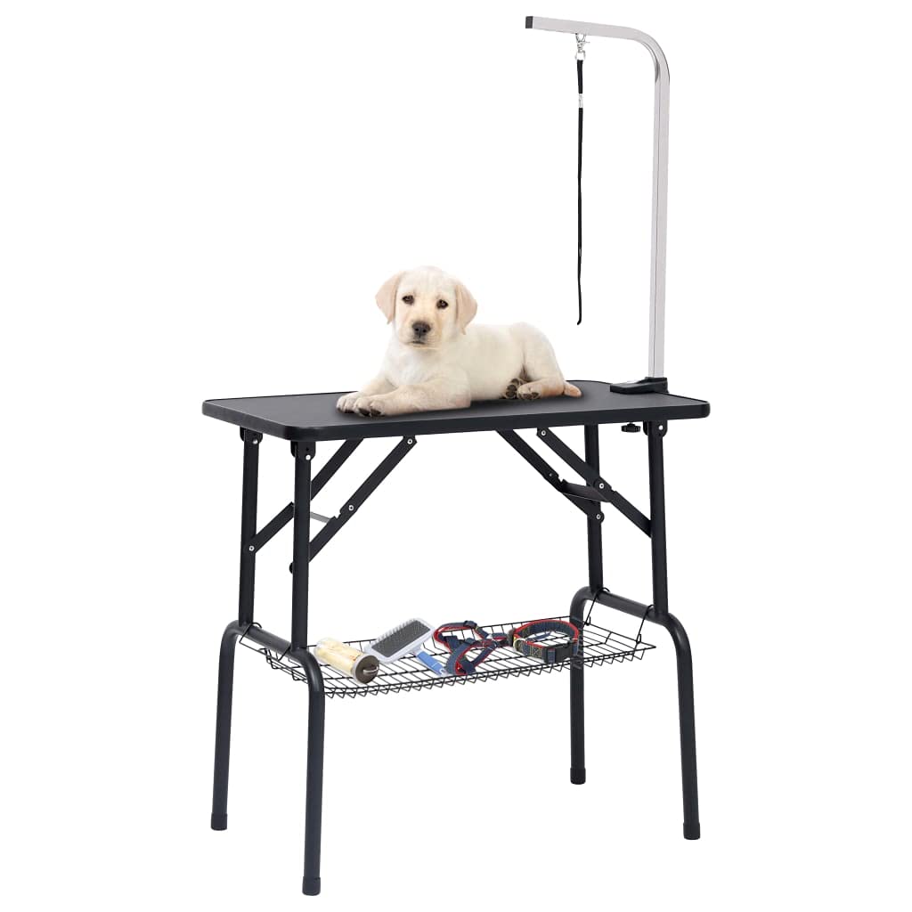 Genérico Mesa de Aseo Ajustable para Perros con 1 Lazo y Cesta,Producto para Mascotas y Animales,Productos para Mascotas,Productos de higiene para mascotas-171067
