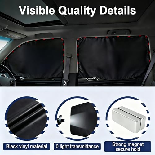 XCBYT Magnetic Car Window Shades 4PCS