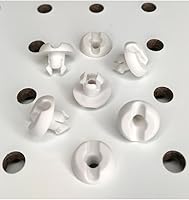 Vista 3 de Cierres para tablero de clavijas 50 piezas (1/8 pulgada, Blanco)