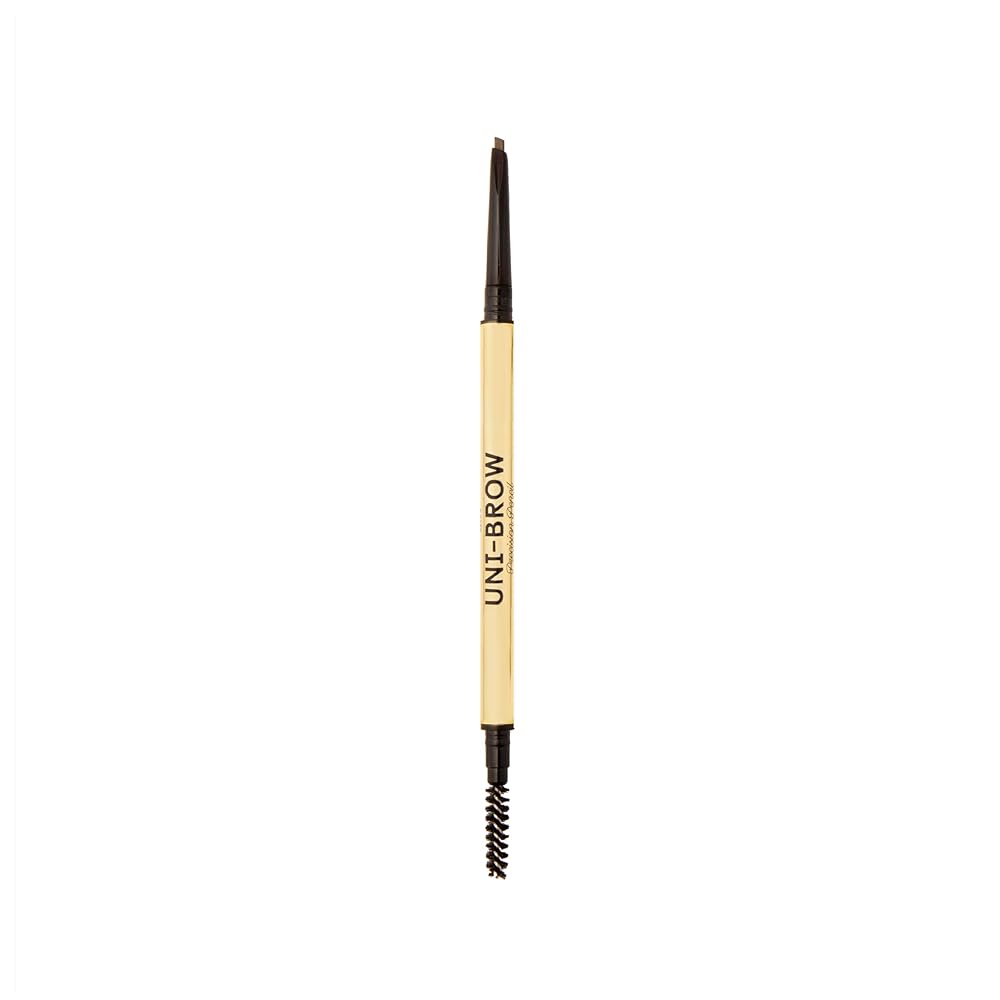 Winky Lux Uni-Brow Precision Eyebrow Pencil, Dual-Ended with Spoolie, Waterproof Longwear Brow Pencil with Micro Tip, Universal Shade for Natural Brows (Brown, Blonde, Taupe)