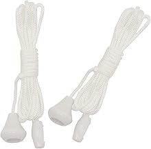 2pcs Replacement Cord Pull for Ceiling Switch,Nylon Pull Cord Light Switch Bathroom Light Pull Cord,Cord Spare Ceiling Light Switch Pull Cord for Light Switch for Ceiling Switches Bathroom Light-1.5m