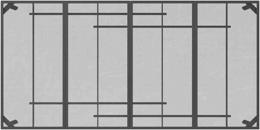 Large Garden Table Anthracite Steel, Powder-Coated Rectangular Outdoor Dining Table, 79x39.4 Inch, Seats 8, Durable Patio Furniture for Backyard, Deck, Terrace