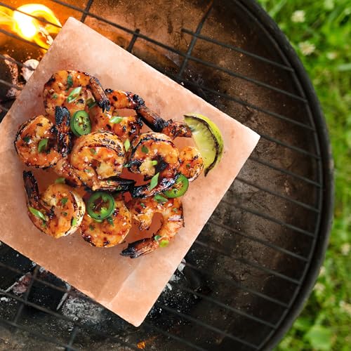 Camerons Himalayan Pink Salt Block for Grilling (8"x8") - Barbecue Grill Slab Maintains Even Temperature Hot or Cold - Naturally Adds Salty Flavor to Cooking - Barbecue Grilling & Cookout Essential