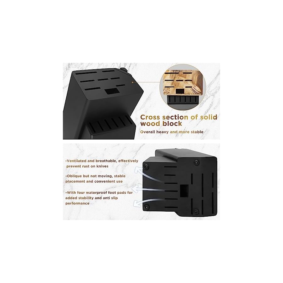 Kitchen-Knife-Set-with-Block-Warmot-15-Pcs-Ultra-Sharp-Chef-Knife-Set-Knife-Set-with-Knife-Sharpener-High-Carbon-Stainless-Steel-Knife-Block-Set-Non-slip-Ergonomic-HandleBlack Warmot® Kitchen Knife Set, 15 Pieces Knife Set Chef with Knife Sharpener Block, Ultra Sharp German Stainless Steel Knife Set Ergonomic Handle, Elegant Black