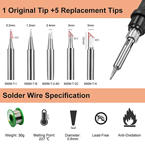 Saldatore Temperatura Regolabile Multimetro Temperatura Regolabile - Completo Di Multimetro E Accessori Kit Saldatore 60w - Foto 14