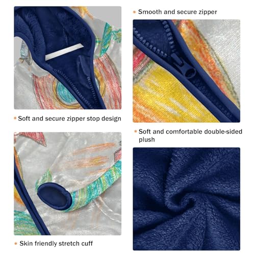 Universe Girls Fleece Jacket Girls Fall Jacket Girls Zip Up Hoodie Girls Sherpa Jacket 2-10T3