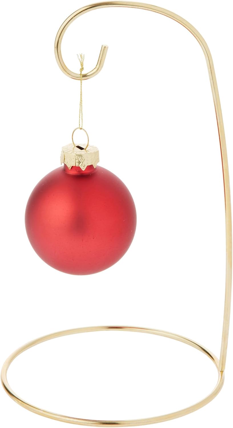 Bard's Gold-Toned Ornament Stand, 7" H x 4" W x 4" D