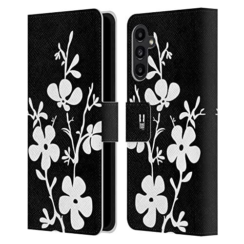 Étui portefeuille Galaxy A13 5G Head Case Designs en cuir motif fleurs de cerisier