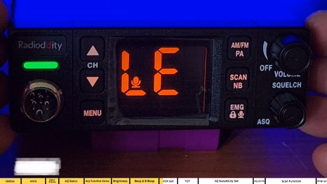 CB-500 CB Radio Mobile Transceiver With Noise Reduction, AM FM, 4W Power