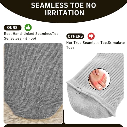 Artfasion Non Slip Socks with Grip: Men's Grippy Non Skid Ankle Socks for Hospital Elderly Women Pilates Fitness 4 Pairs4