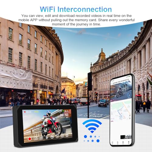 Pantalla Carplay para motocicleta inteligente con Android Auto y monitoreo de parking 6