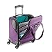 American Tourister Zoom Softside Luggage with Spinner Wheels, Purple, Underseater