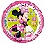 Procos 93439 - Party-Teller Minnie Happy Helpers, 8 Stück, Größe 23 cm, aus FSC® Mix Papier, Party-Geschirr, Kinder-Geburtstag, Mottoparty