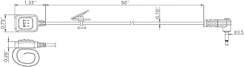 Miniatura 9 de Kit táctico en el casco y Push to Talk - La desconexión rápida es compatible con Harris & M/A-Com 700P/Pi, 710P, P5100 / P7100 / P7200 y más