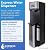 Express Water Water Dispenser for 5 Gallon Bottle Bottom Loading or Direct Point of Use - 3 or 5 Gallon Water Dispenser Hot, Cold, Room Temp - Water Cooler 5 Gallon Smudge Resistant Stainless Steel