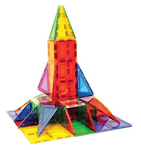 Tileblox Rainbow 104pc Set Magnetic Building Blocks, Educational Magnetic Tiles Kit , Magnetic Construction STEM Toy Set - Thumbnail 2