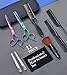 Hair Cutting Scissors Kits,11Pcs Professional Haircut Scissors Kit with Comb,Clips,Cape,New Craftsmanship Stainless Steel Hairdressing Thinning Shears Set for Barber,Salon,Home,Men,Women