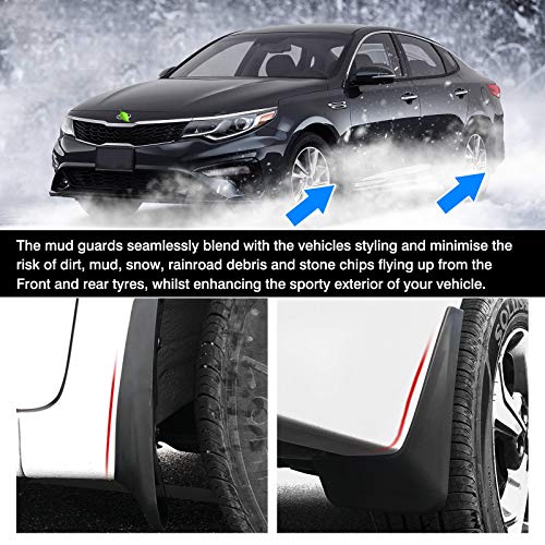 Image of Autorder Mud Flpas Splash Guards for Kia K5 2021 2022 2023 2024 2025 Accessories Mudflap Fender Flares Front and Rear Mud Guard Set 4PCS