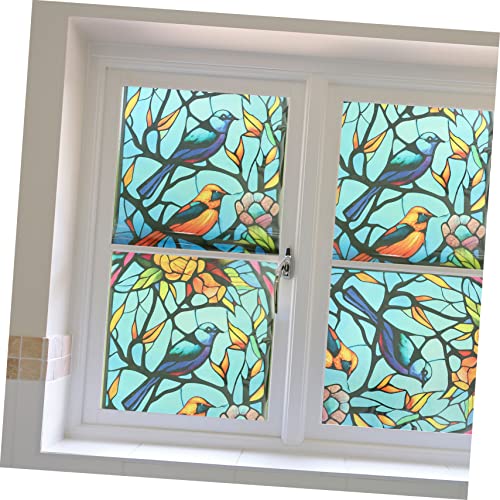 Autocollants de fenêtre oiseaux Lurrose 3 pièces déco printemps